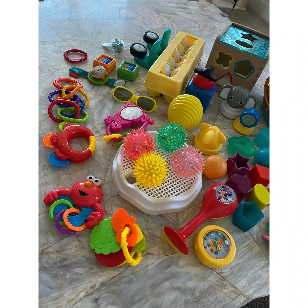 Fisher-Price Disney Sesame Street Baby Toddler Sensory Developmental Toy Lot